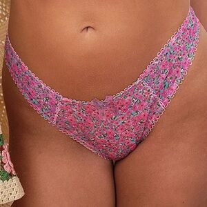 NWT For Love & Lemons XS Everyday High Waist Cheeky Panty Bow Floral